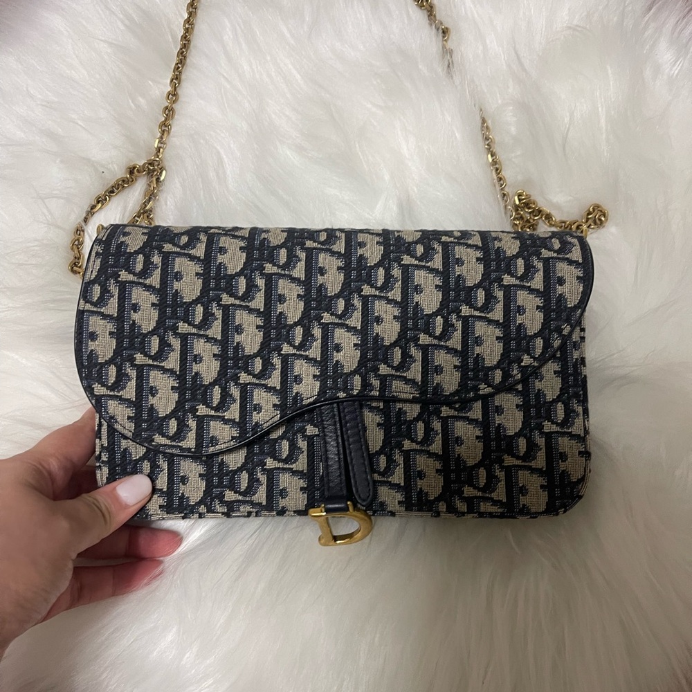 Dior Black and Cream Crossbody Bag with Iconic Style